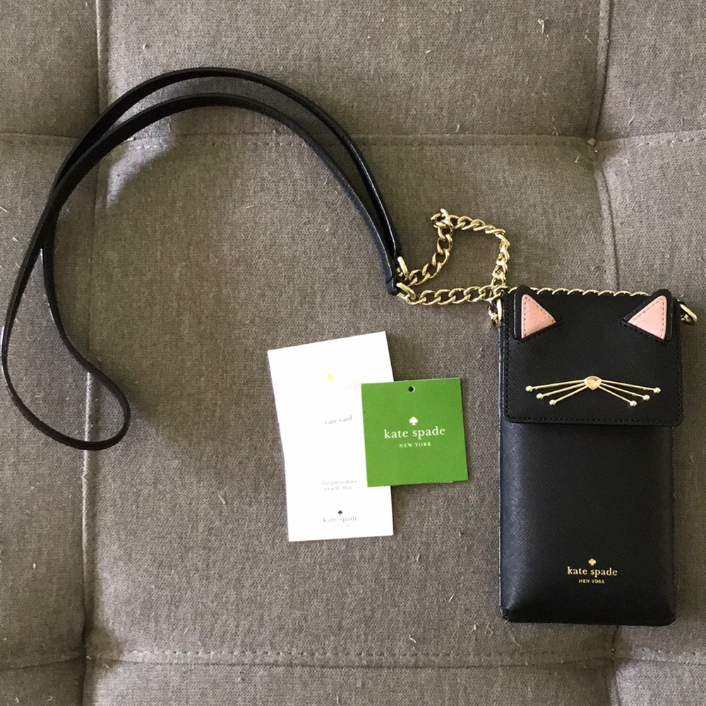 NWT Kate Spade Kitty Phone Bag